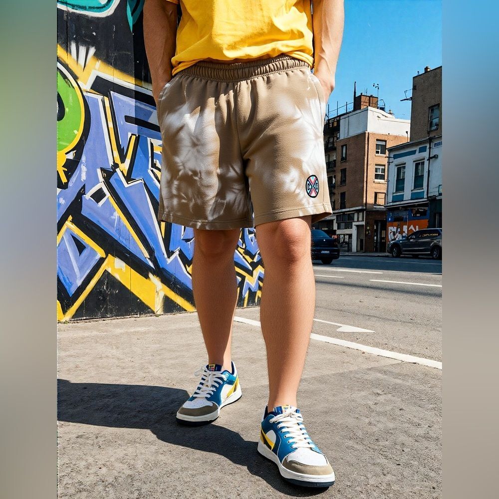 Cross Colours NWT Tie Dye Sweat Shorts Men’s Small Unisex Y2K 90s Streetwear